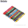 Crayons de cire multi-couleurs non toxiques